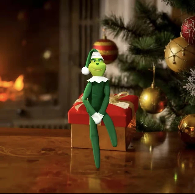 Grinch Peluche Verte, Décoration De Noël De Monstre En