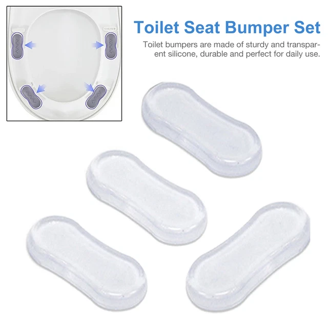 4pcs Universal Bidet Toilet Lid Bumper Replacement Bumper Self-adhesive Silicone