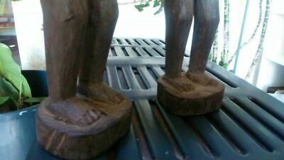 2 African Statues. Pair Statue African Ibeji African Art African Tribale 3