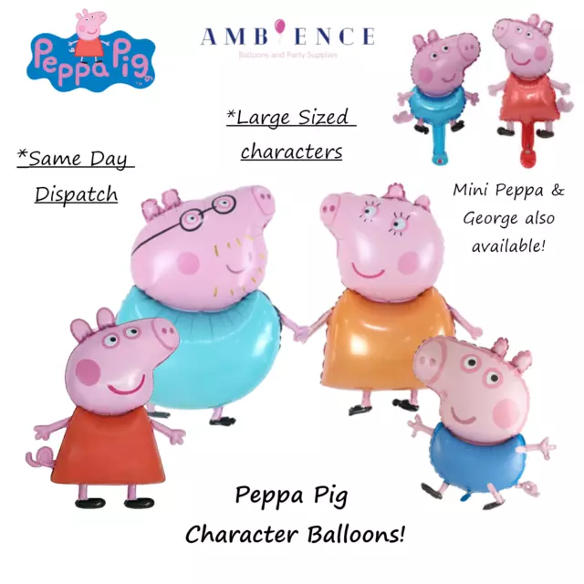 Palloncini in lamina Peppa Pig George decorazioni festa compleanno elio ad aria bambini ragazze