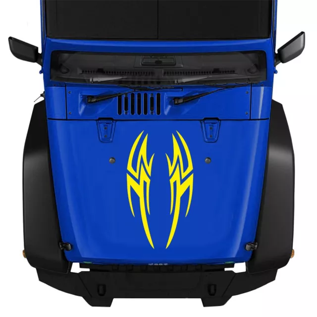 Car Truck Body Side Stickers Flame Style Graphic DIY Styling Decoration Yellow