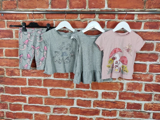 Maglietta Bundle Bambine Età 18-24 Mesi Next Gap Leggings Top Fairies 92Cm