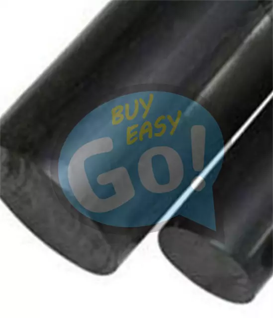 1PC NEW PA Plastic Round Rod Stick Nylon Polyamide 25mm x 250mm Black