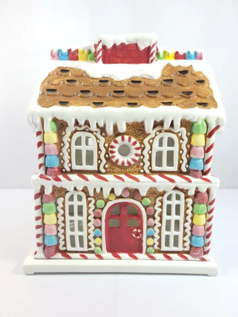 2016 PartyLite Iced Gingerbread Jar House, Retired