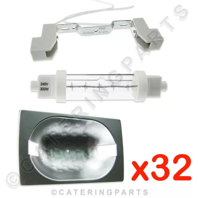 32 x COMPLETE KITS - FOOD SAFE GANTRY HEAT LAMPS / LIGHTS - HEATED DISPLAYS