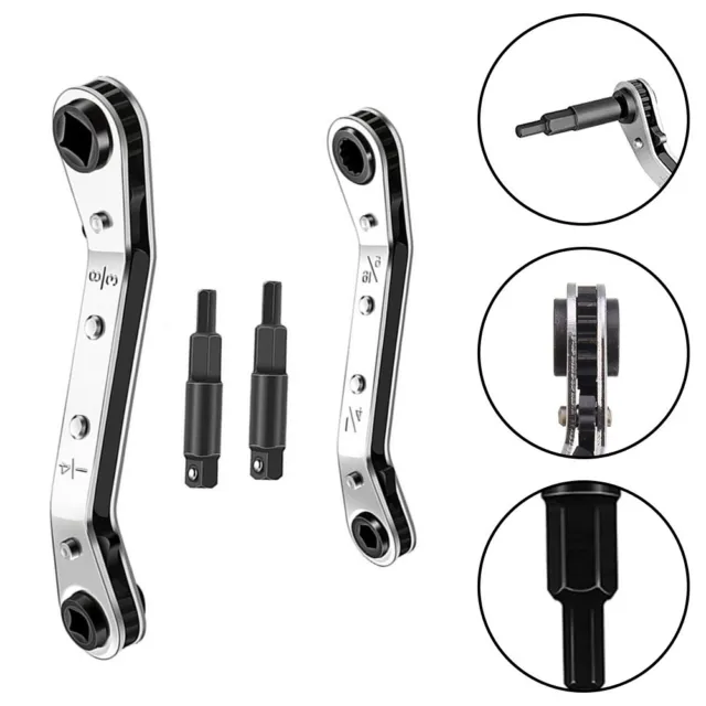 Durable Ratchet Wrench Set for Air Condition and Refrigeration Repair 4 Sizes