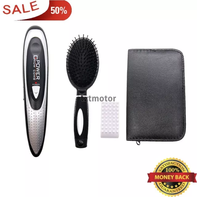 Powerful Laser Hair Growth Regrowth Treatment Comb Stop Hair Loss Comb Full Kit