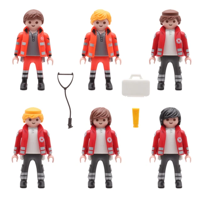 PLAYMOBIL JUAN RDC Cruz Roja Alemana Paramédico Médico Urgencias