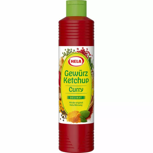 Hela Curry Gewürzketchup delikat lieblich würzige Note 800ml