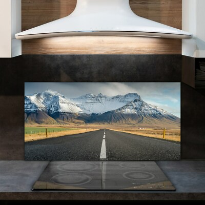 Kitchen Splashback 120x60 VETRO TEMPERATO STRADA DI CAMPAGNA PAESAGGIO pavimentazione 