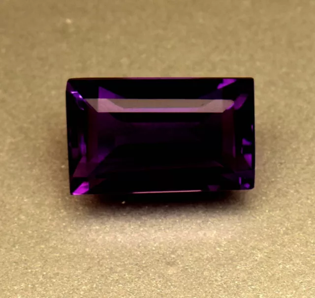 6.80   Ct Natural Certified Purple Blue Amethyst Macro BAGUETTE Cut Loose Gem