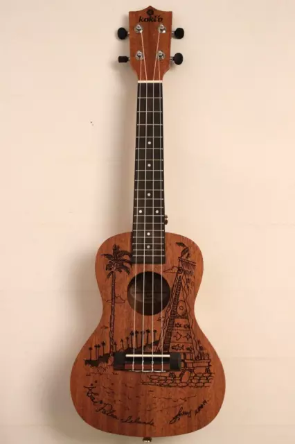 UKULELE Kokio U-PALAU-C Conzert Mahagoni-Korpus +Tasche NEUWERTIGER *AUSSTELLER*