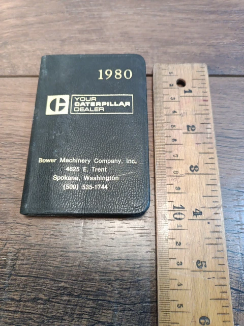 1980 Caterpillar dealer Bower machinery Spokane Wash. Advertising Note book (P1)