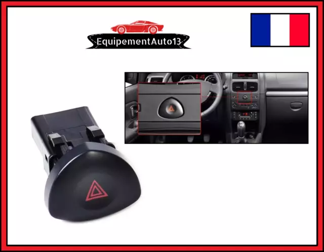 bouton feu de détresse ( WARNING) compatible Renault CLIO 2 PHASE 2