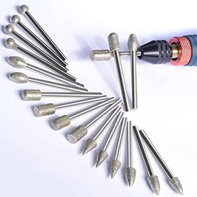 20PCS Drill Bits Tool For Dremel Set Steel Rotary Burrs High Speed Wood-Carving