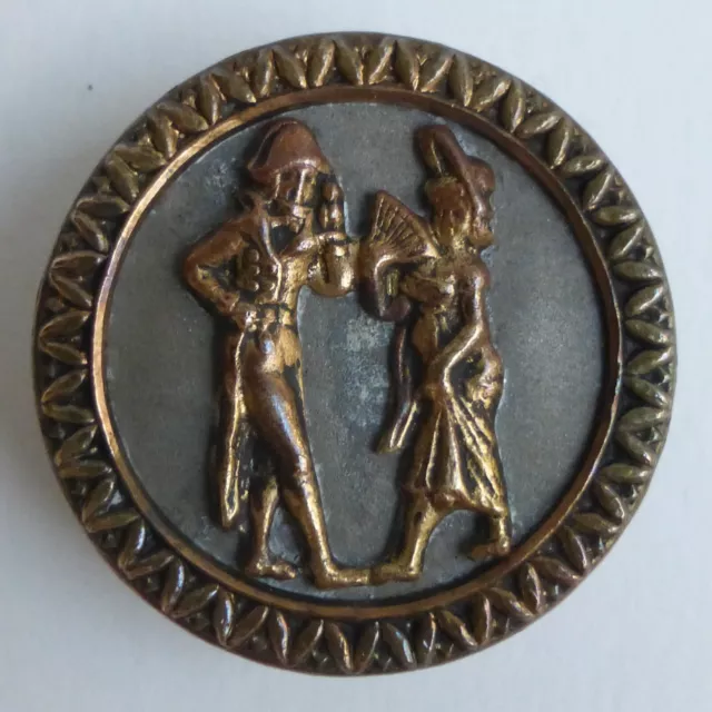 Bouton ancien - Merveilleuse et Incroyable - 27 mm - Picture Button