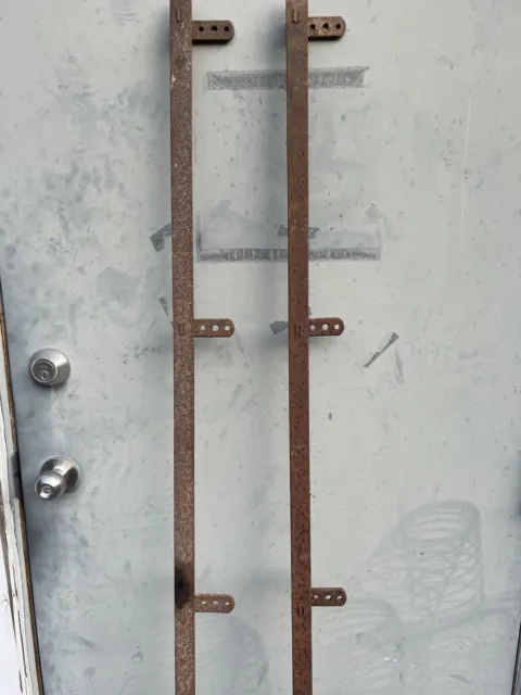 Antique Barn Door Track/rails Two six foot sections 12 foot total