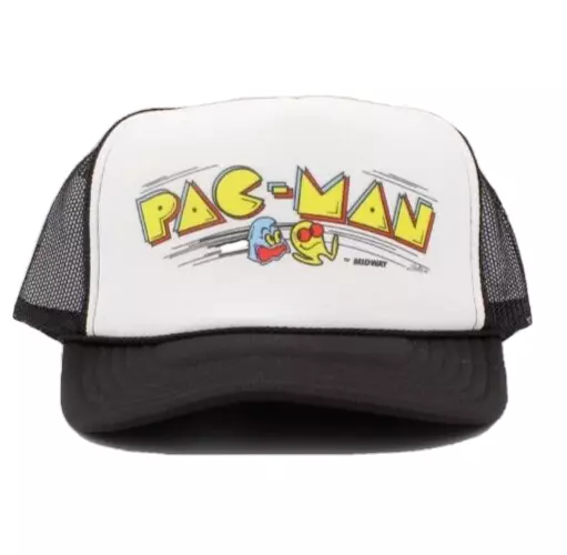 PAC-MAN Arcade Game Hat Vintage Trucker Hat Snap Back Adjustable.