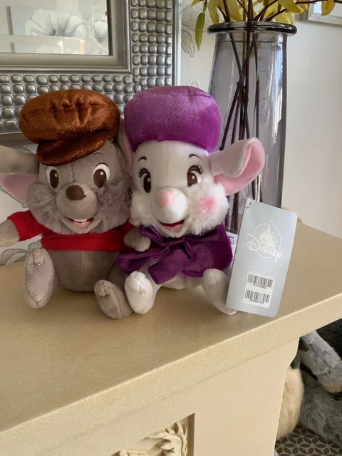 DISNEY STORE THE Rescuers Bernard And Miss Bianca Mice Kids Soft Plush ...