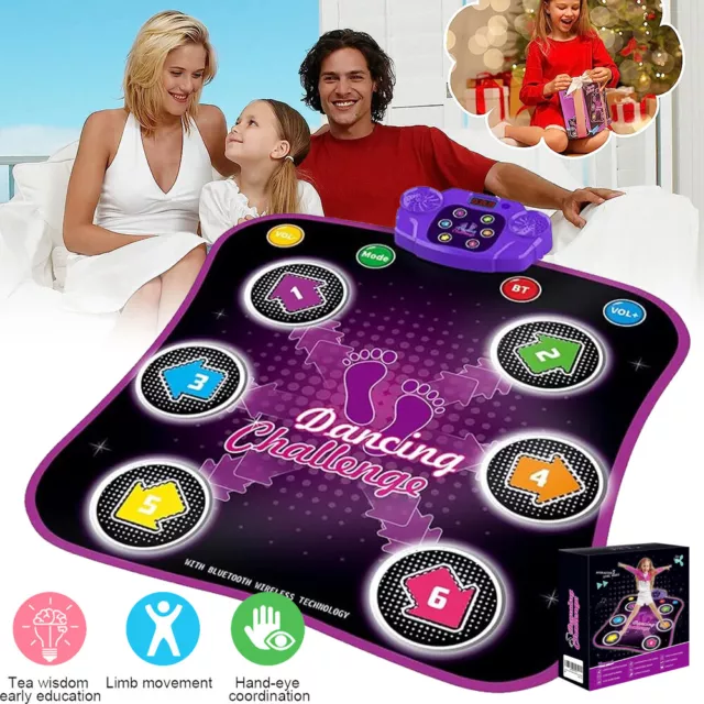 Tanzmatte Kinder Spielzeug Bluetooth Musikmatte LED Elektronisch Musik Tanzpad