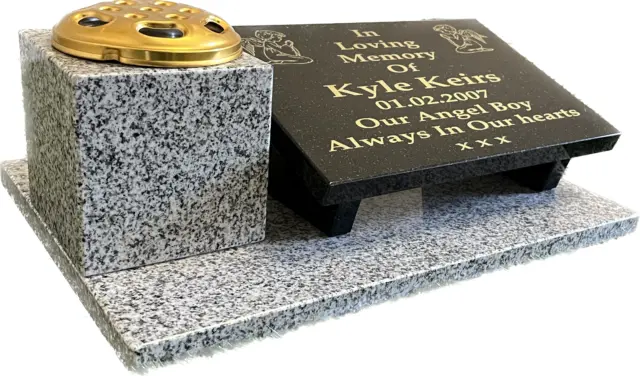 Memorial Stone Personalised Granite Cemetery Headstone Grave Plaque