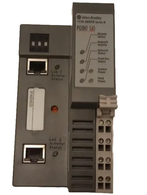 Allen-Bradley 24VDC POINT I/O Dual Port Network Adaptor (1734-AENTR Series B)