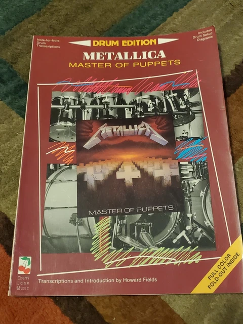 Metallica Master Of Puppets book (drum edition) Lars Ulrich
