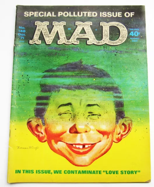 Mad Magazine October 1971 #146 Love Story Humor Very Good Grade 4.0 1970s Solid