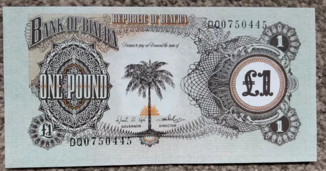 Biafra 1 Pound  1968  P5a  Unc