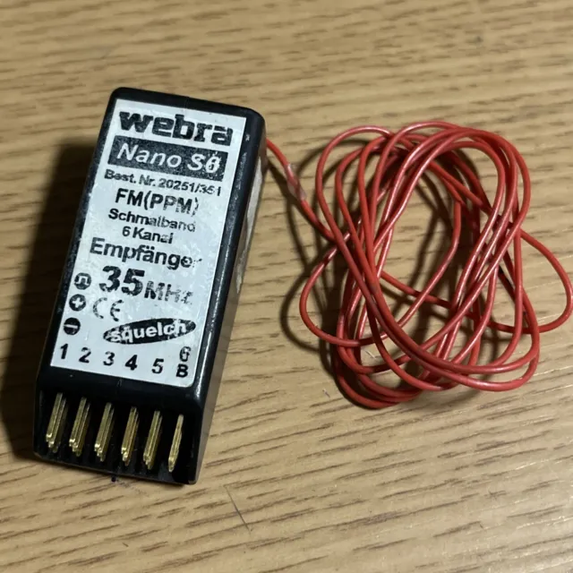 RC Modellbau Empfänger Webra Nano S6 - 6-Kanal - 35 MHz