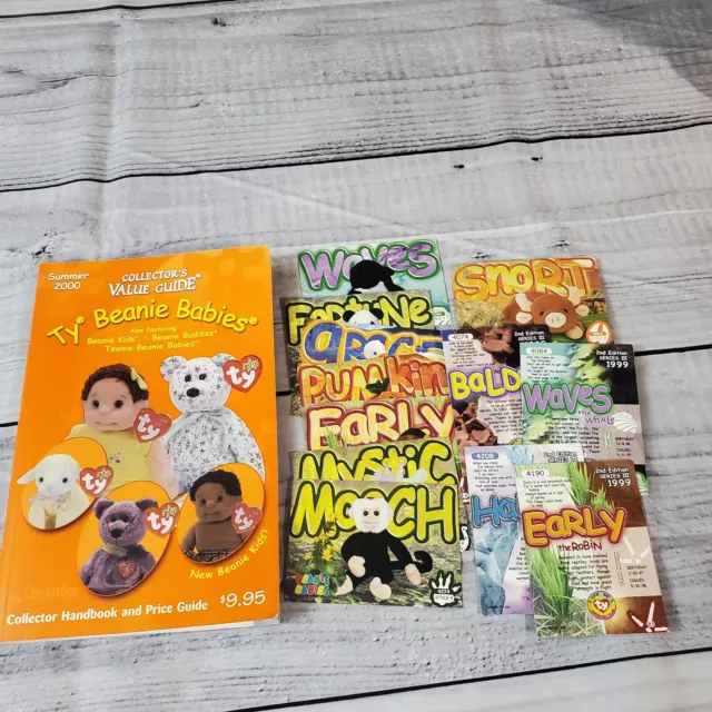 TTY Beanie Babies Collector's Value Guide Summer 2000 plus extra cards