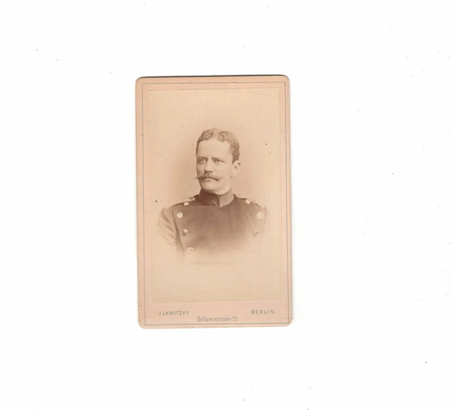 CDV Foto Soldat - Berlin 1880er