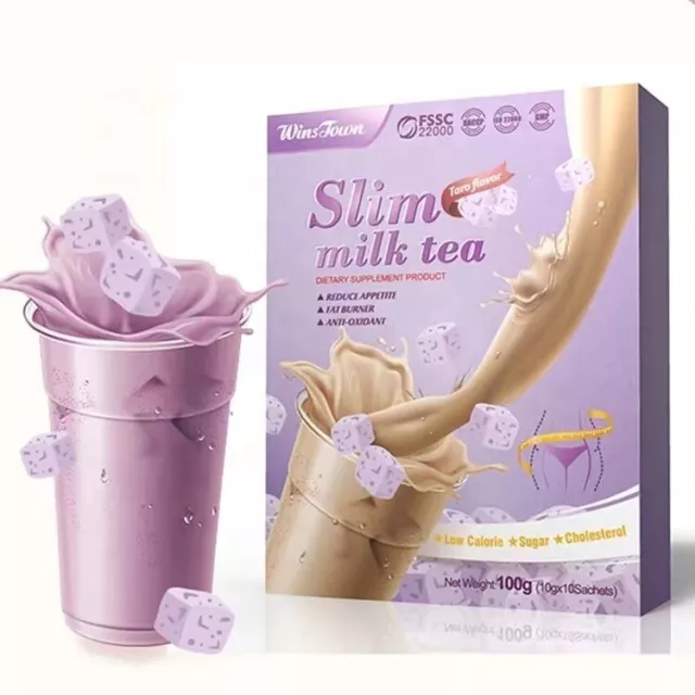 Thé au lait saveur de fraise milkshake minceur shake de fibres alimentaires  250g