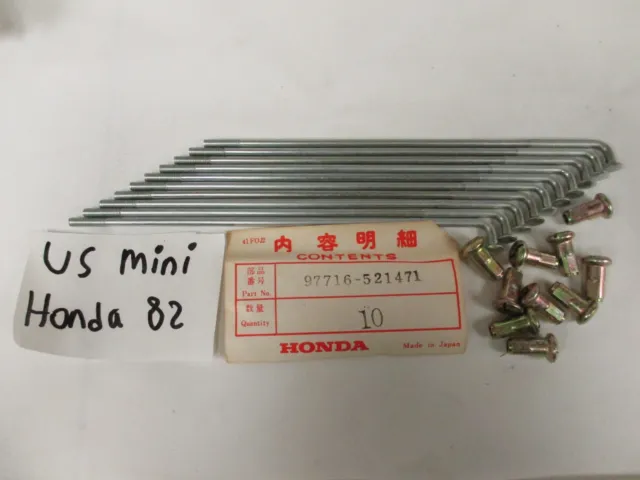 NOS Honda CB360 CB350 CL360 Rayons B Set (9X153.5) 97716-52147-1 Set De 10