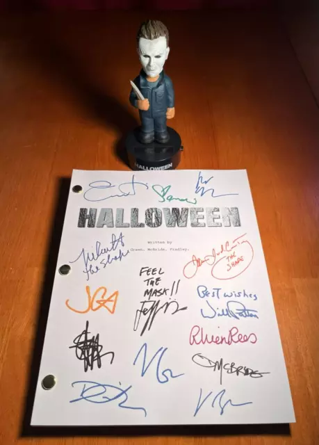 Halloween 2018 Script Cast-Signed - Autograph Reprints - Michael Myers