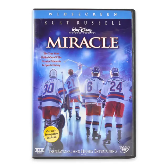 Miracle (DVD, 2004, 2-Disc Set) Widescreen Disney Olympic Hockey Kurt Russell