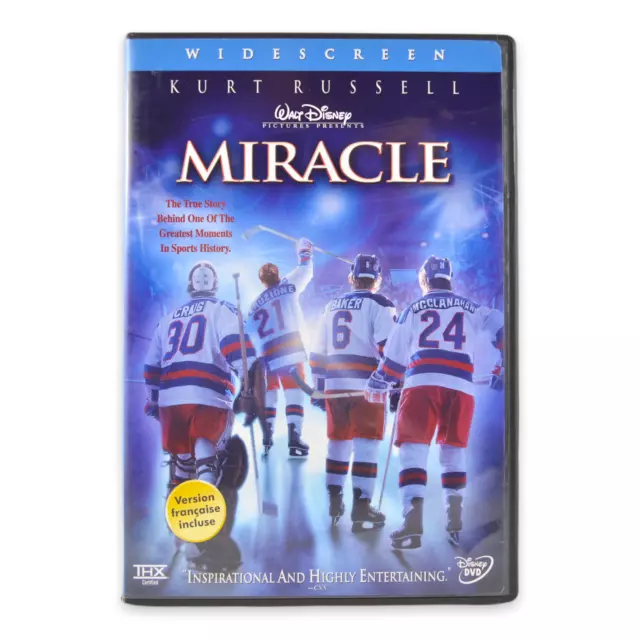 Miracle (DVD, 2004, 2-Disc Set) Widescreen Disney Olympic Hockey Kurt Russell