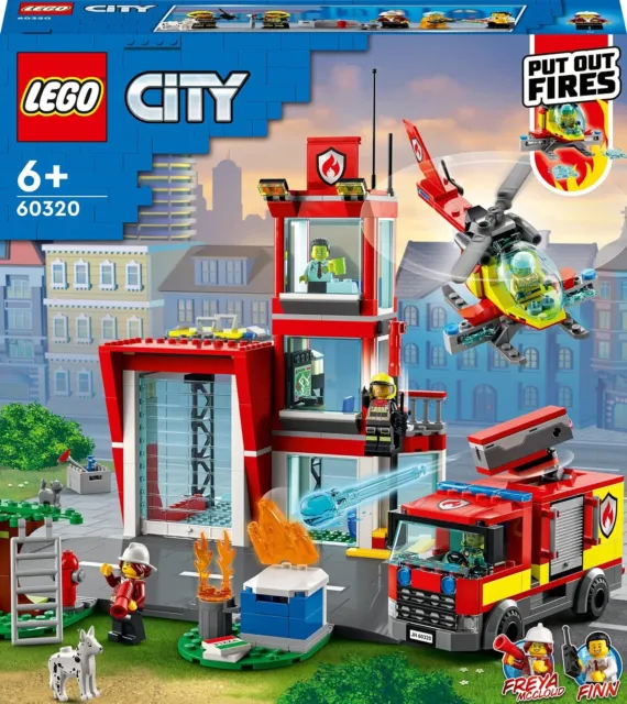 LEGO City 7208 pas cher, La caserne des pompiers