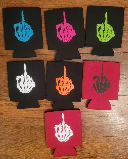 Koozie Skelton Middle Finger
