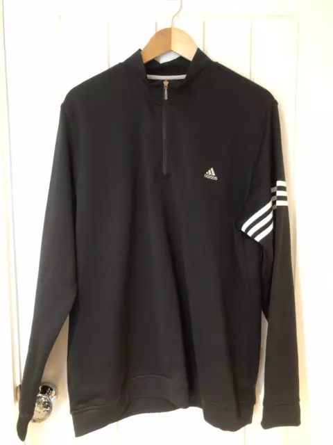 Adidas Climalite 1/2 Zip Golf Top Black Size 2Xl