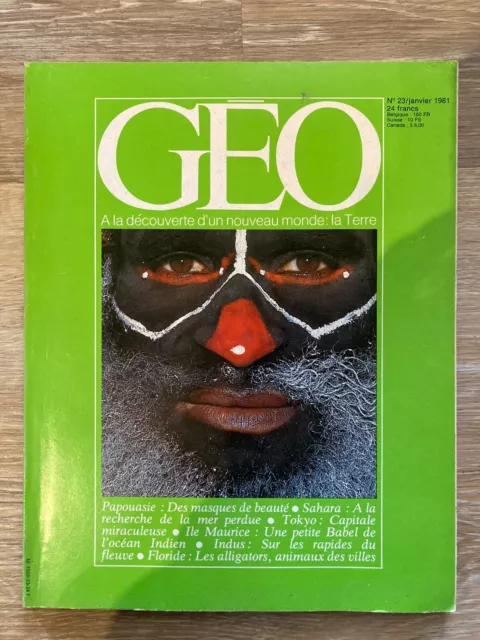 Magazine Geo n°23 - janvier 1981 - Bon état