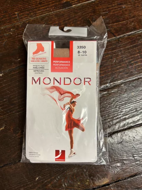 Mondor 3350 Over Boot Ice Skating Tights Age 8-10-SUNTAN (New but no packaging)