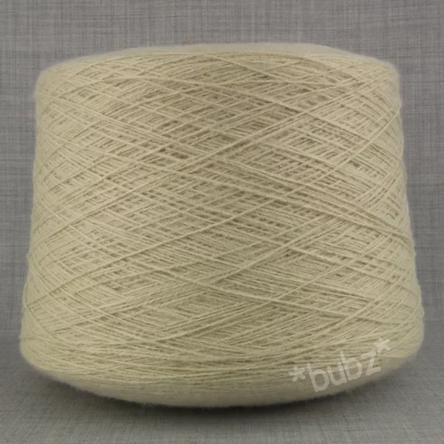 LARGE 800g CONE OATMEAL 3 PLY YARN 2/15 NM HIGH BULK INDUSTRIAL KNITTING MACHINE