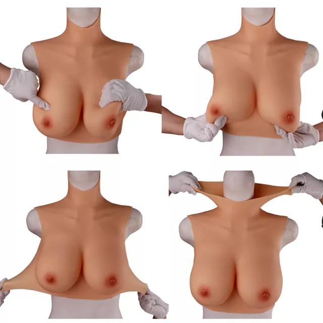 IMI 4th C-G Cup Silicone Breast Forms Crossdresser Bra Fake Boobs Drag Queen