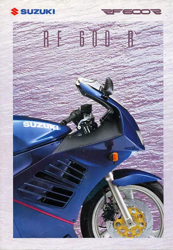 Suzuki RF 600 R Prospekt 1993 9/93 D brochure Katalog catalogue catalogus moto