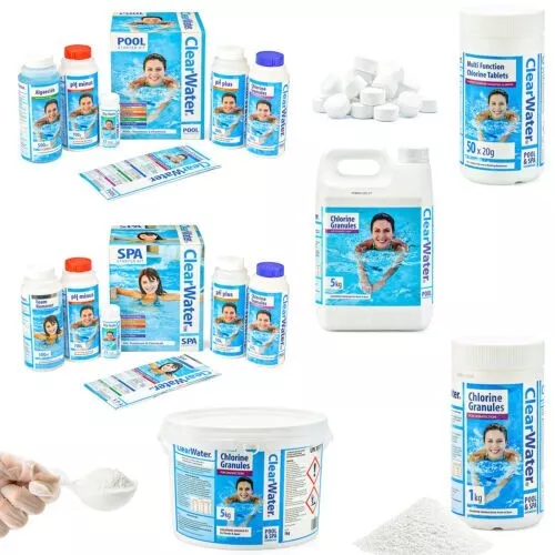 Bestway ClearWater Lay-Z-Spa, Swimming Pool, Spa & Hot Tub Chemicals & Kits UK