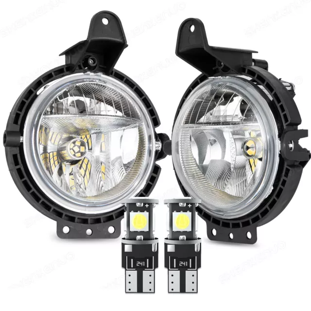 2x Front Bumper Fog Light Lamp DRL For Mini Countyman R60 Paceman R61 2010-2016