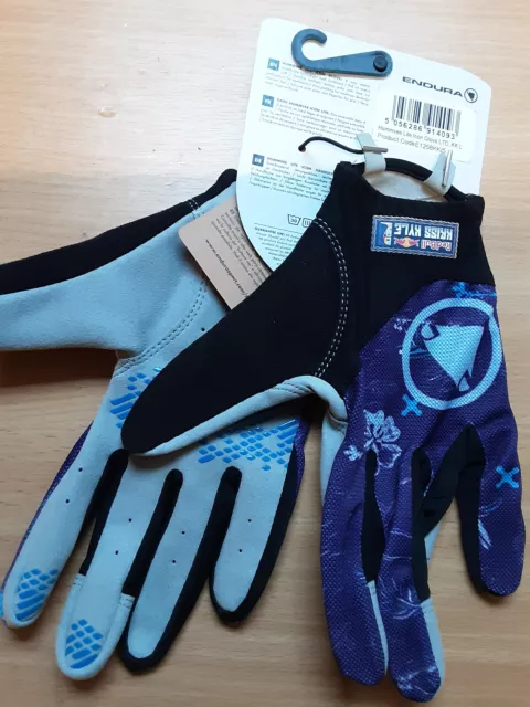 BNWT Endura Hummvee Lite Icon LTD Full Finger gloves. large. purple.