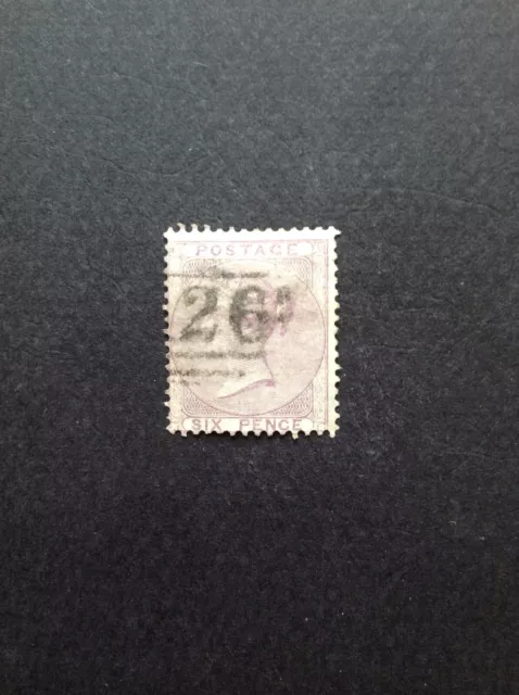 GB QV SG70 6d Pale Lilac, Good Used in Gibraltar A26. Cat £120+.