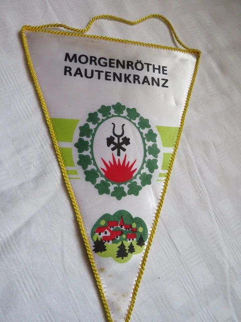 DDR Wimpel, Morgenröthe Rautenkranz,  Sigmund Jähn  Original Unterschrift